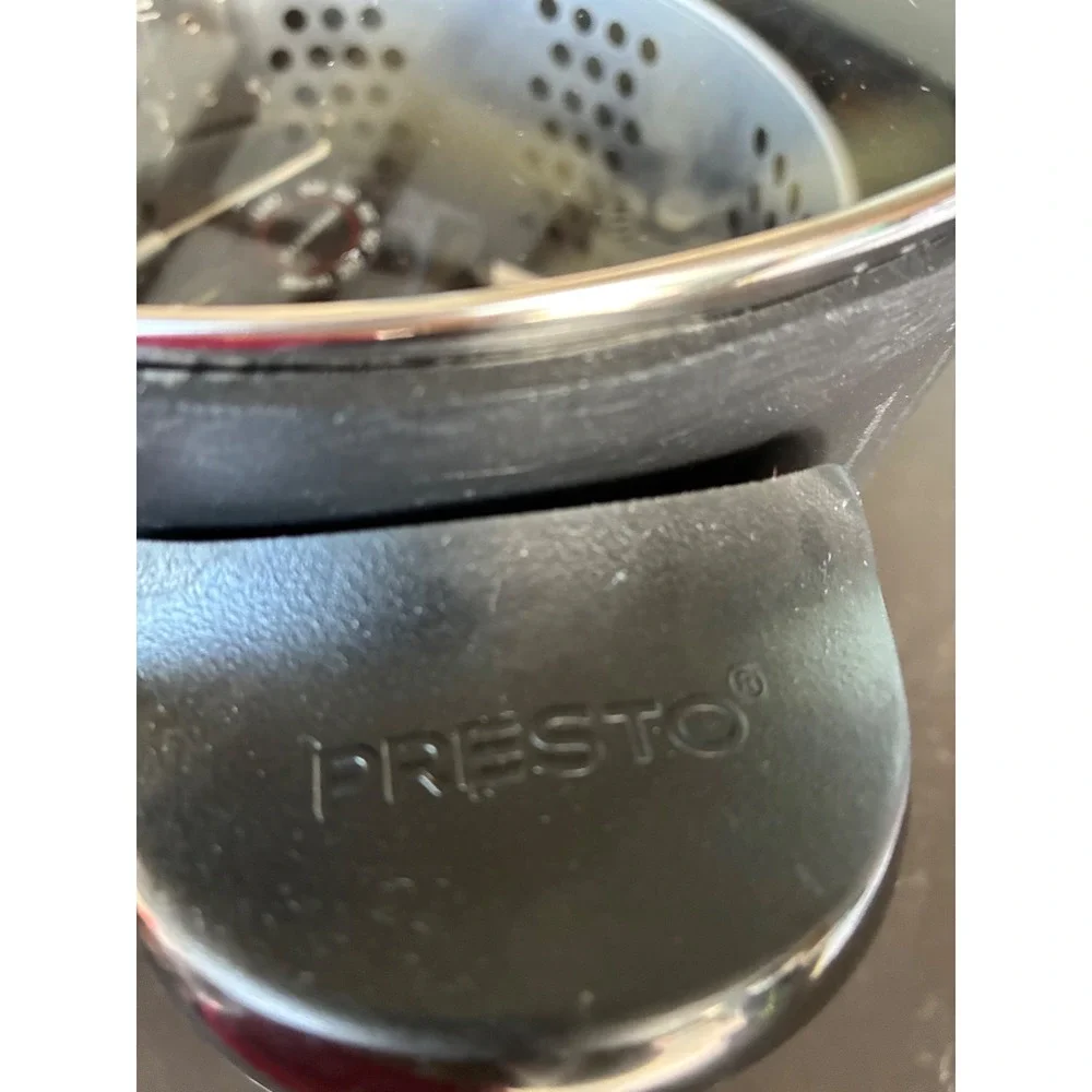Presto Kitchen Kettle Multi-Cooker Steamer Deep Fryer Black 1200W Nonstick